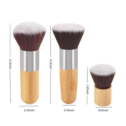 Bamboo handle makeup brush
