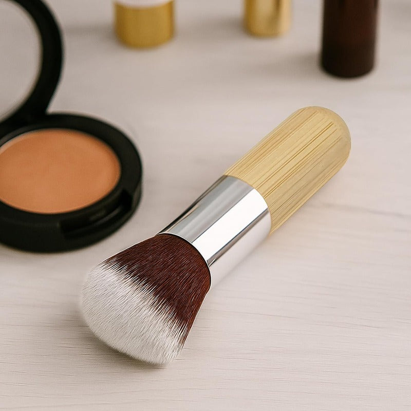 Bamboo handle makeup brush