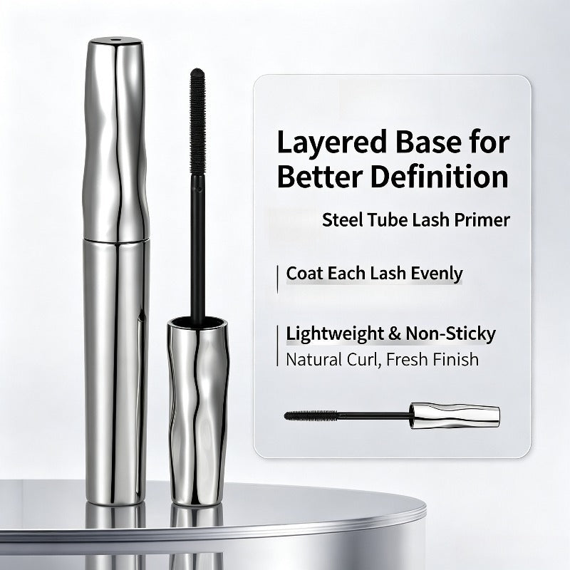 Steel tube mascara base