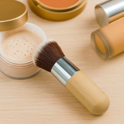 Bamboo handle makeup brush