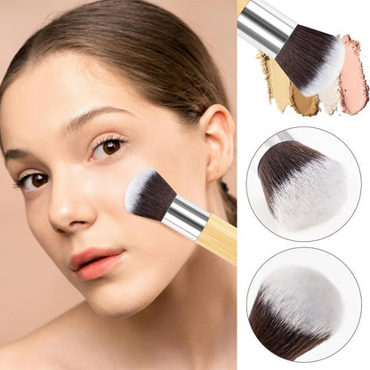 Bamboo handle makeup brush