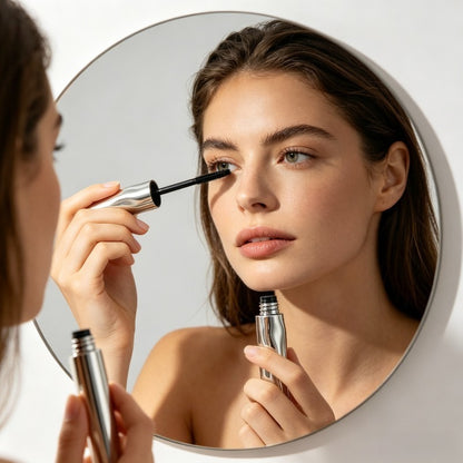 Steel tube mascara base